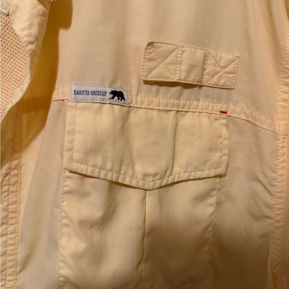 Rare Yellow Men’s Dakota Grizzly Yellow Tropic-wear Shirt - Picture 4 of 7